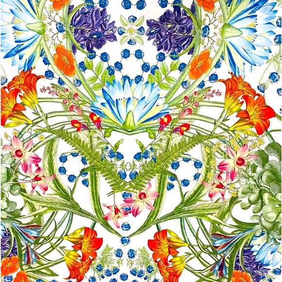 Pottery Barn Other - Pottery Barn Paradise Duvet Cover Full Queen Floral Lily Tropical